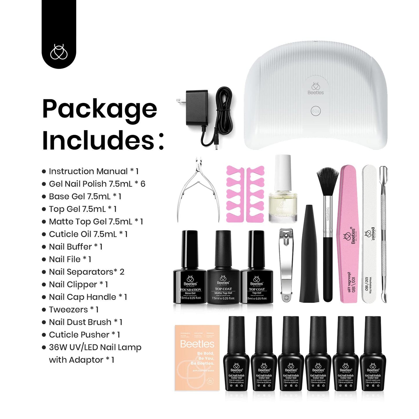 Beetles Gel Nail Polish Kit with Nail Blooming Gel 15ml Clear Uv Led Blossom Gel Polish Gift for Women