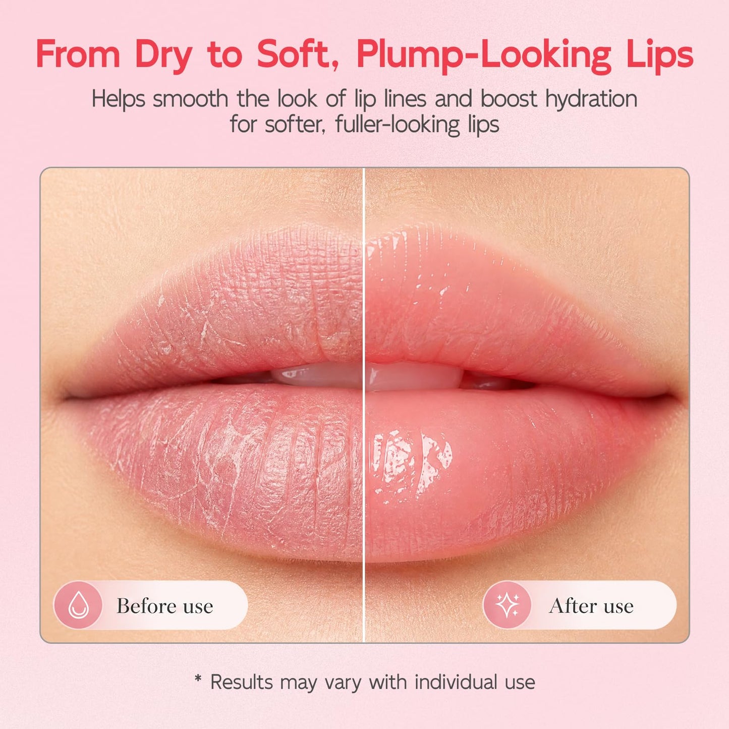 YouthVibe Lip Mask Overnight Moisturizing - Nourish & Hydrate, Antioxidants, 5% Volufiline, Vitamin E, Shea Butter, PDRN & Collagen Sleeping Lip Treatment for Dry, Chapped Lips