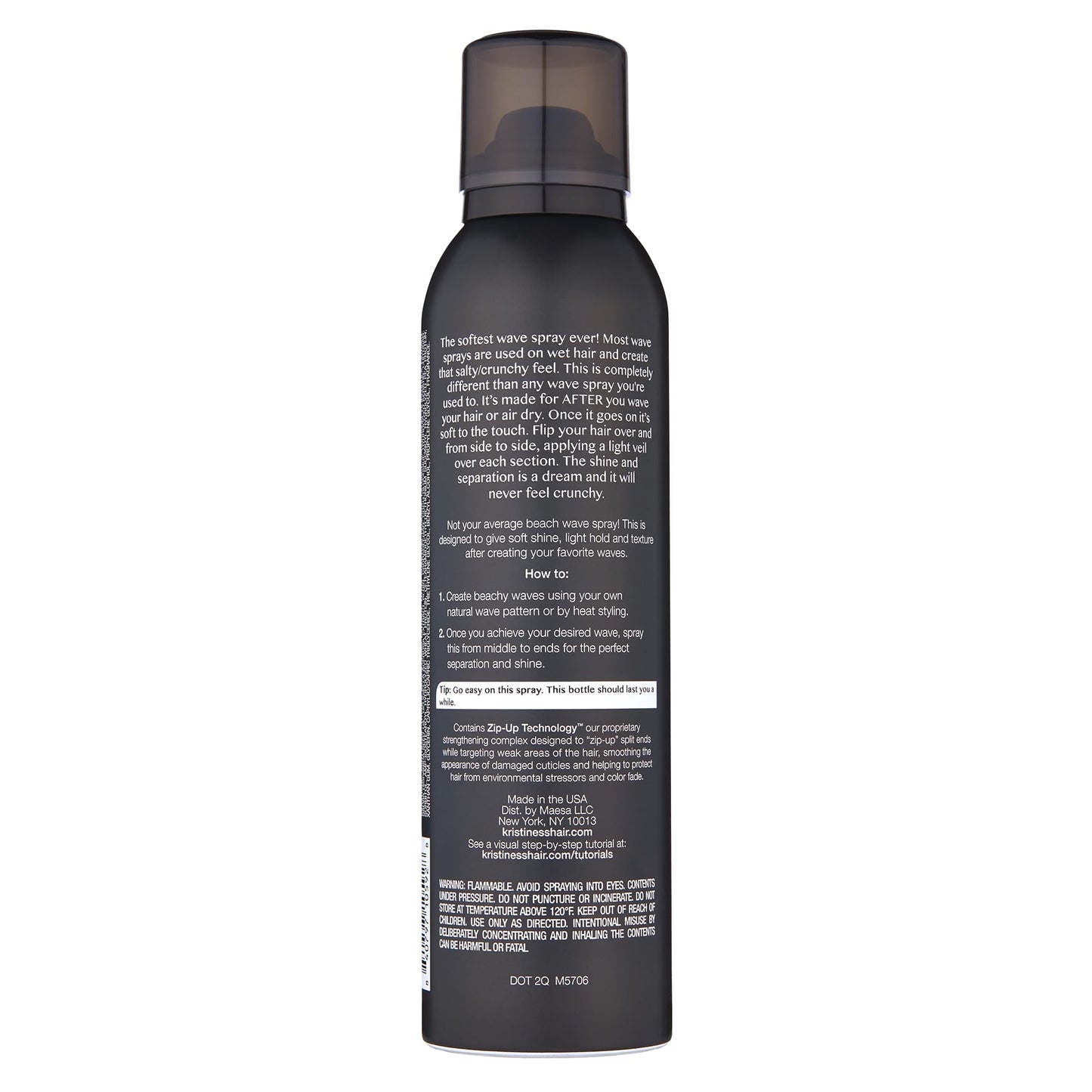 Kristin Ess Hair Soft Shine Beach Wave Hair Spray for Soft Texture + Shine, Non-Drying, Wavy Hair Styling Product, 6.7 oz