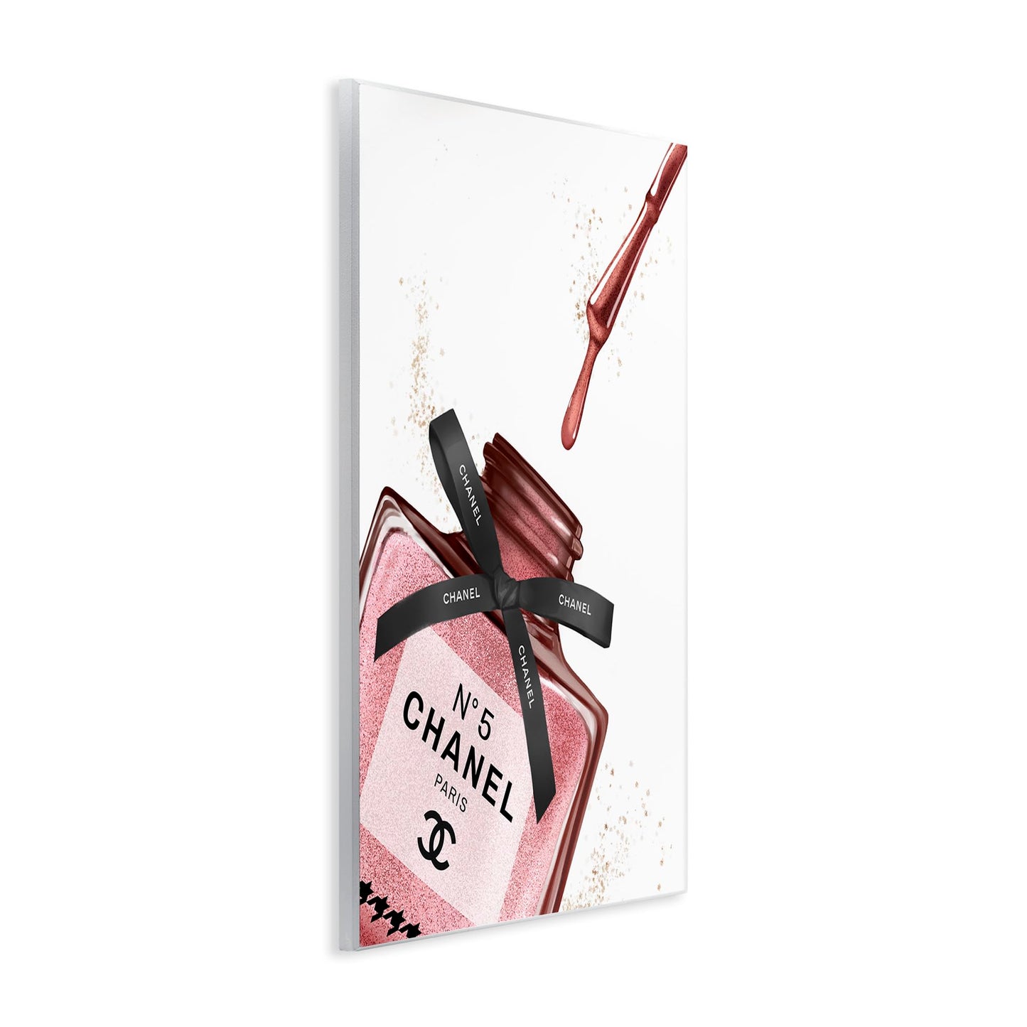 Stupell Industries 'Makeup Nail Polish Brush Drip', Wall Plaque Art, 13 x 19 Inches, Easy to Hang and Sturdy, Made in USA, by Ziwei Li
