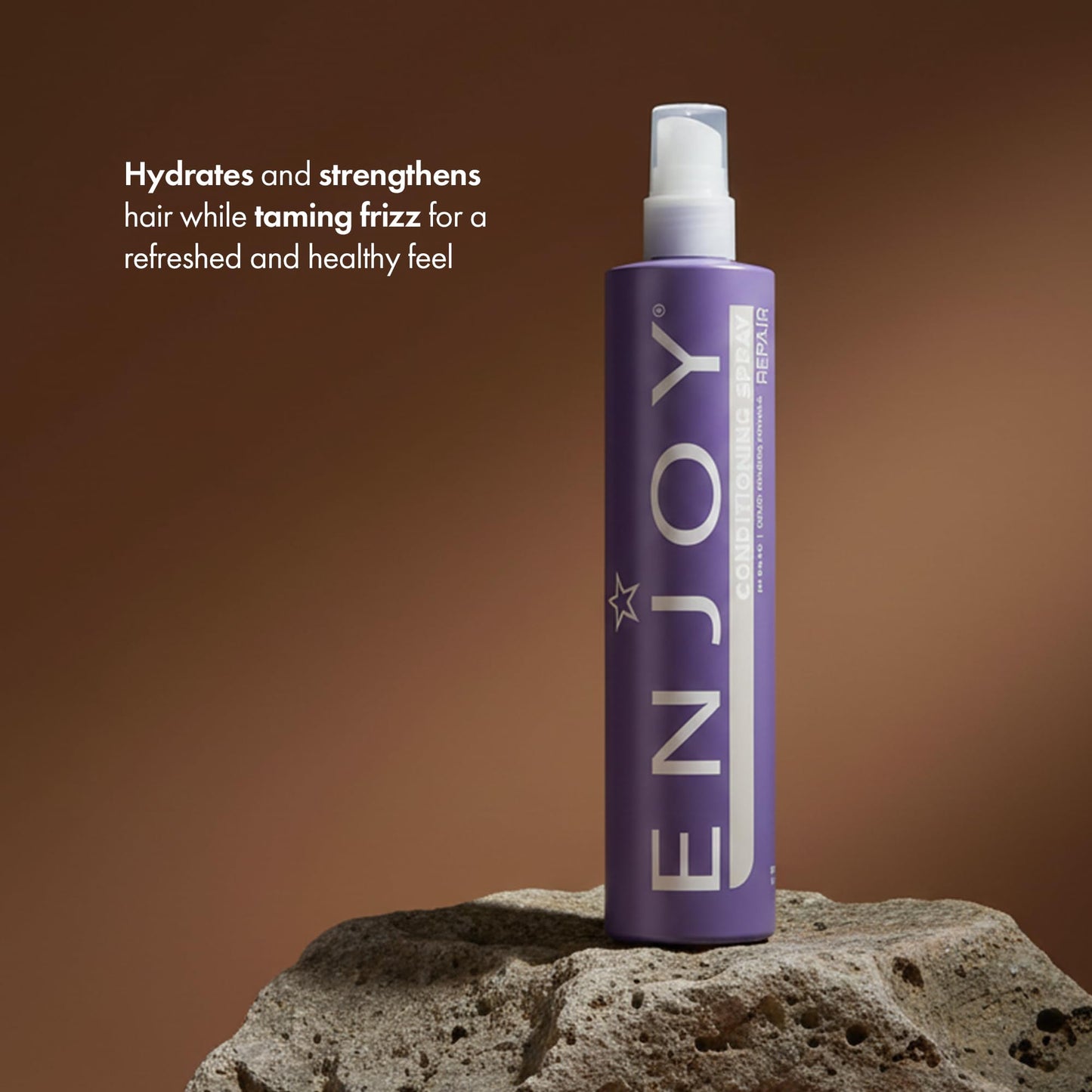 Enjoy Conditioning Spray, Leave-In Detangler, Hydrating and Strengthening Mist for All Hair Types, Frizz Control and Styling Reactivator, pH 3.5-4.5, 10.1 Fl Oz
