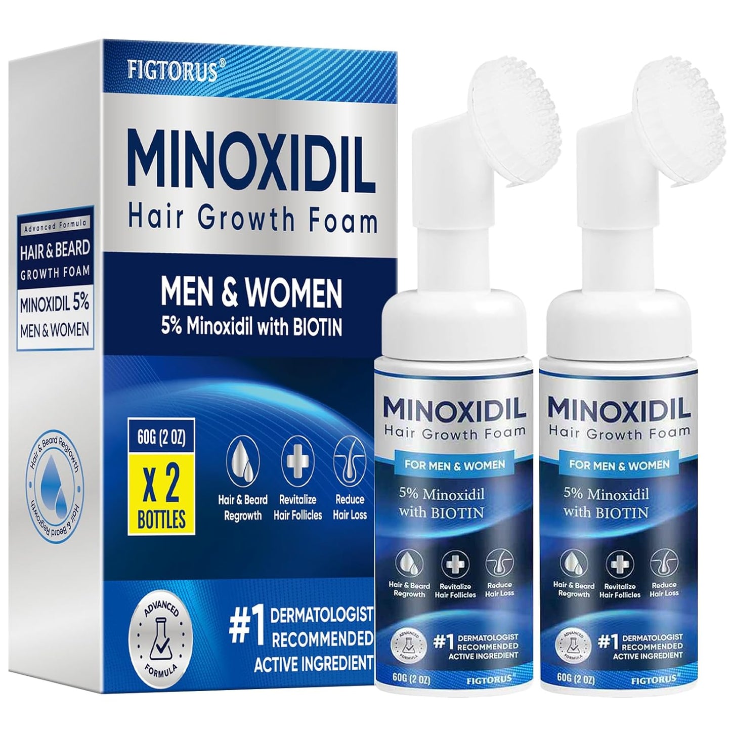 Minoxidil Foam for Hair Growth - 5% Strength for Men & Women | 4 Ounce