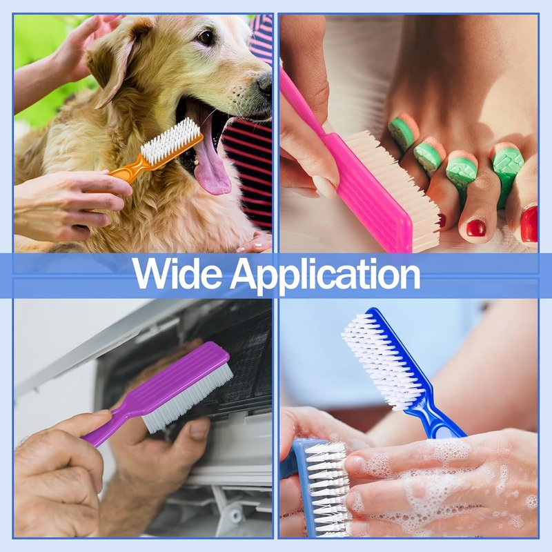 Mifoci 120 Pcs Nail Brush Set - Soft & Stiff Bristles for Manicure & Pedicure | Cute Colors