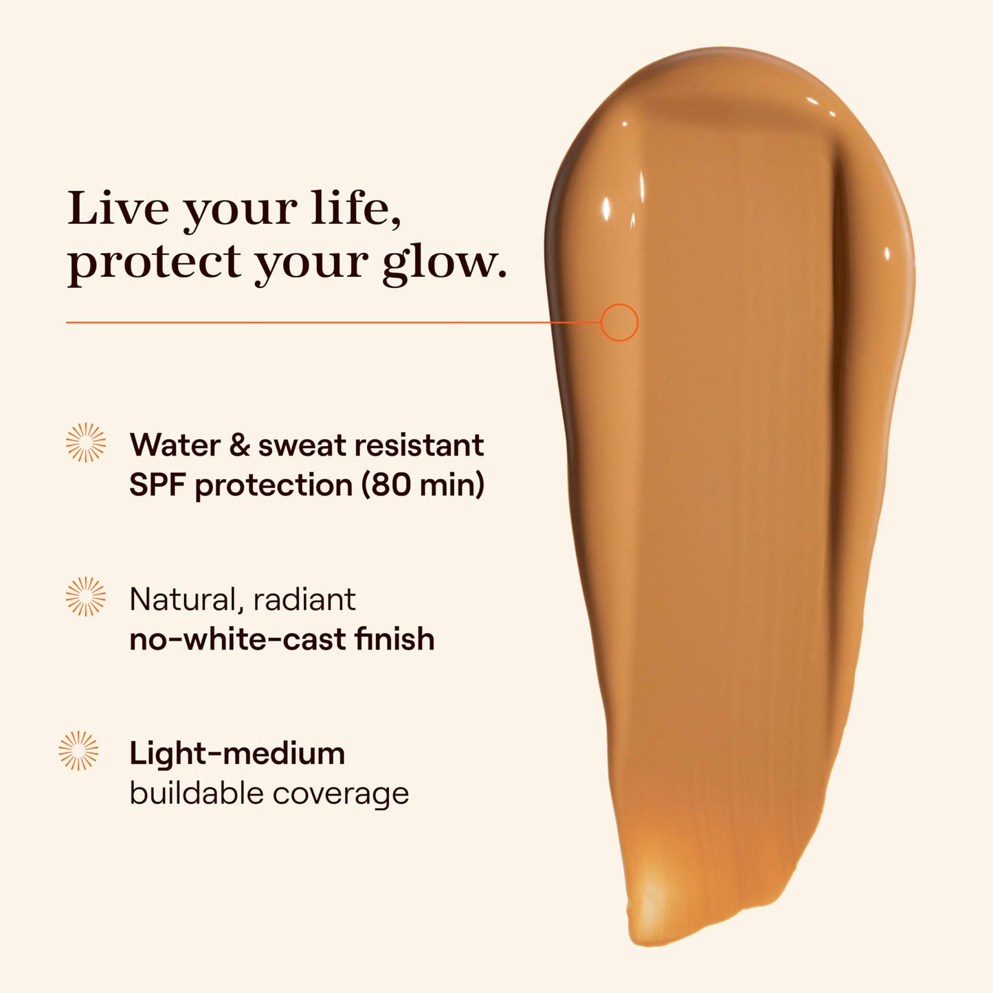Live Tinted Hueguard Tinted Sunscreen SPF 50 - Mineral Sunscreen for Face, Skin Tint with Buildable Coverage, Dewy Glow Finish, Hydrating, Vegan, Fragrance-Free, Water & Sweat Resistant, Shade 07