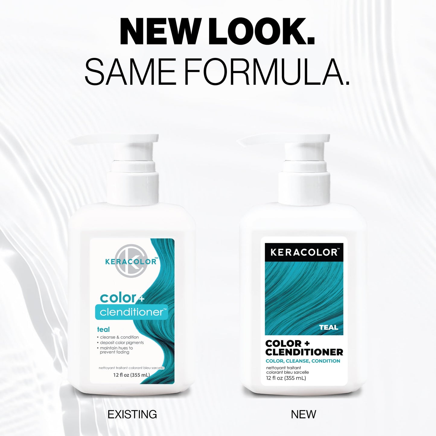 Keracolor Clenditioner TEAL Hair Dye - Semi Permanent Hair Color Depositing Conditioner, Cruelty-free, 12 Fl. Oz.