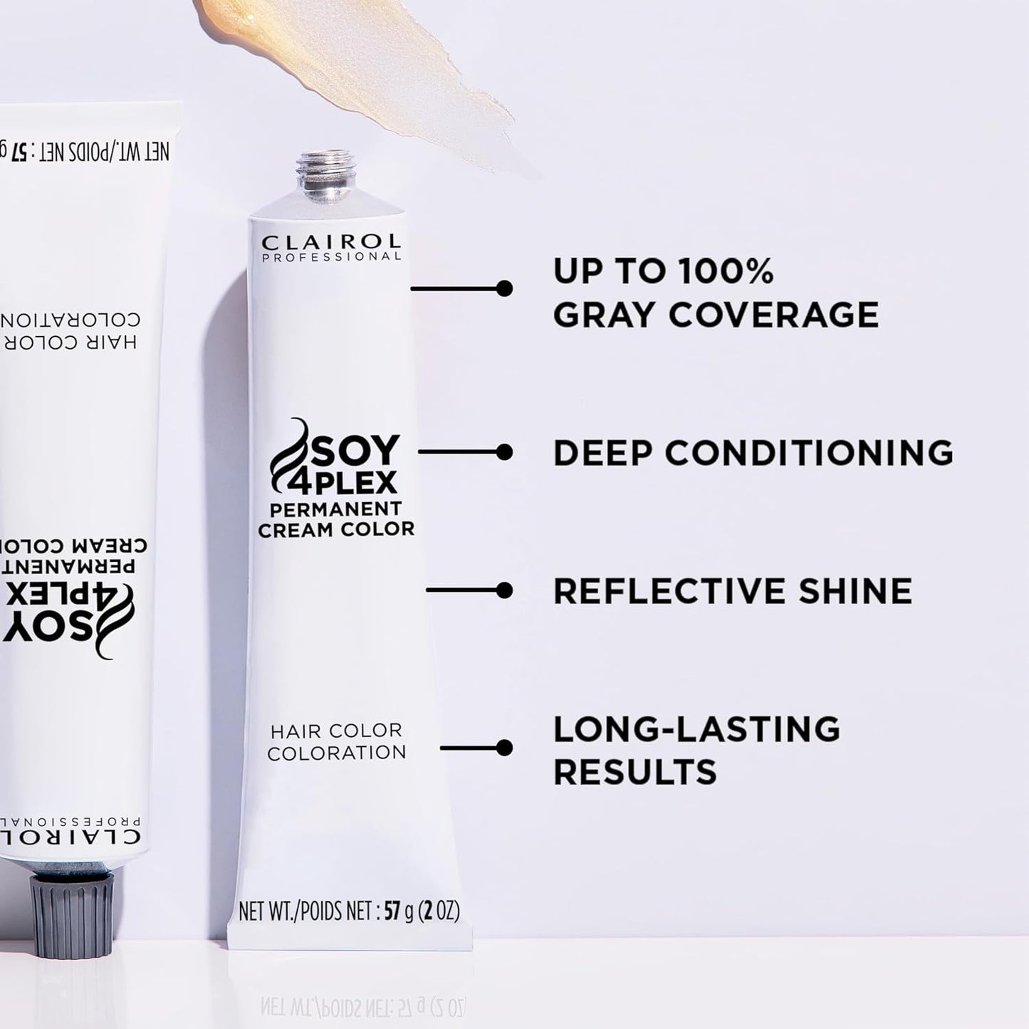Clairol Professional Permanent Cream Hair Color - 100% Gray Coverage | Deep Conditioning, Fade Resistant | Blonde, Brown, Black, Red-Violet Shades