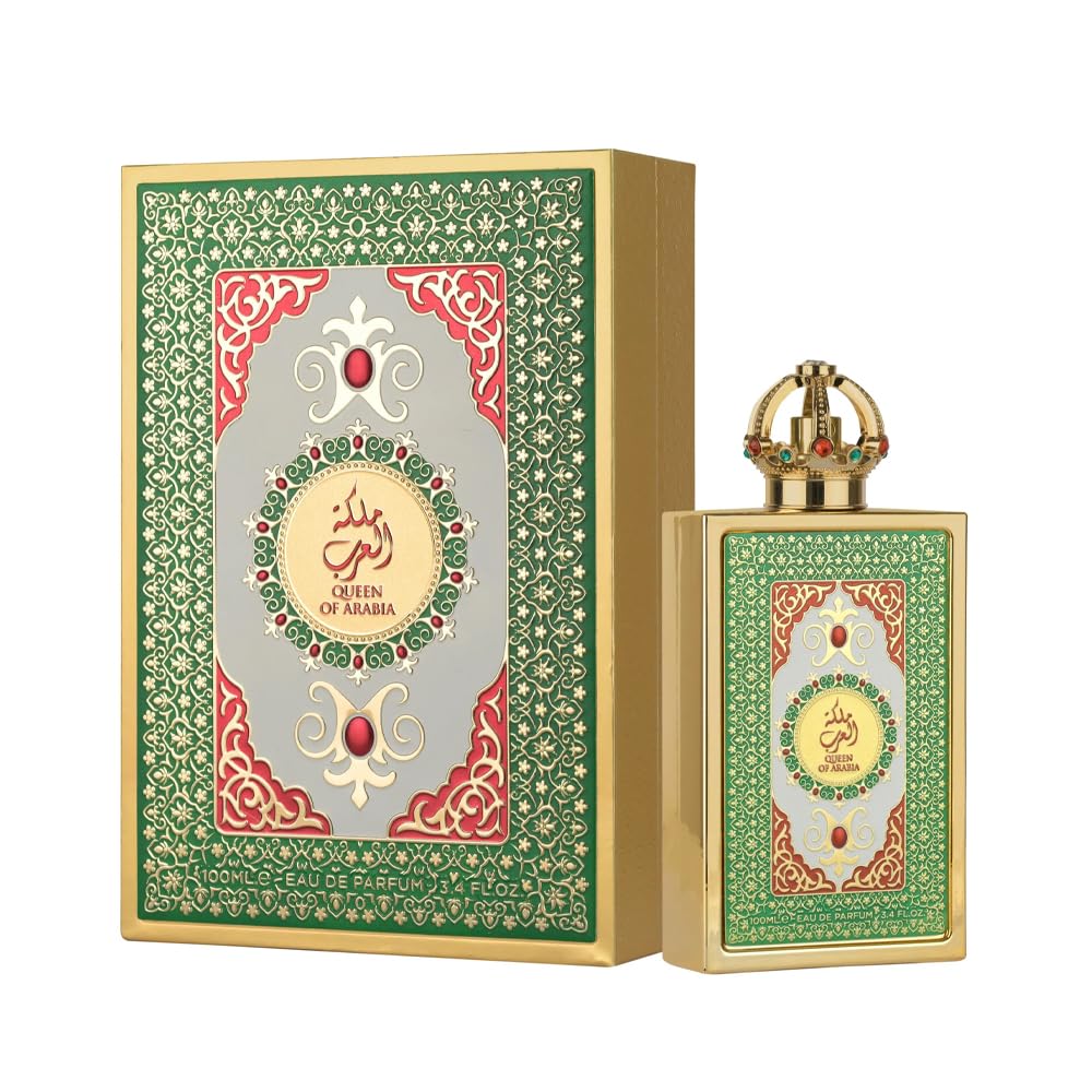 Lattafa Pride Queen of Arabia – Floral, Woody, Sweet, Amber – Eau de Parfum Spray Long-Lasting Fragrance for Women, 3.4 Ounce / 100 ml