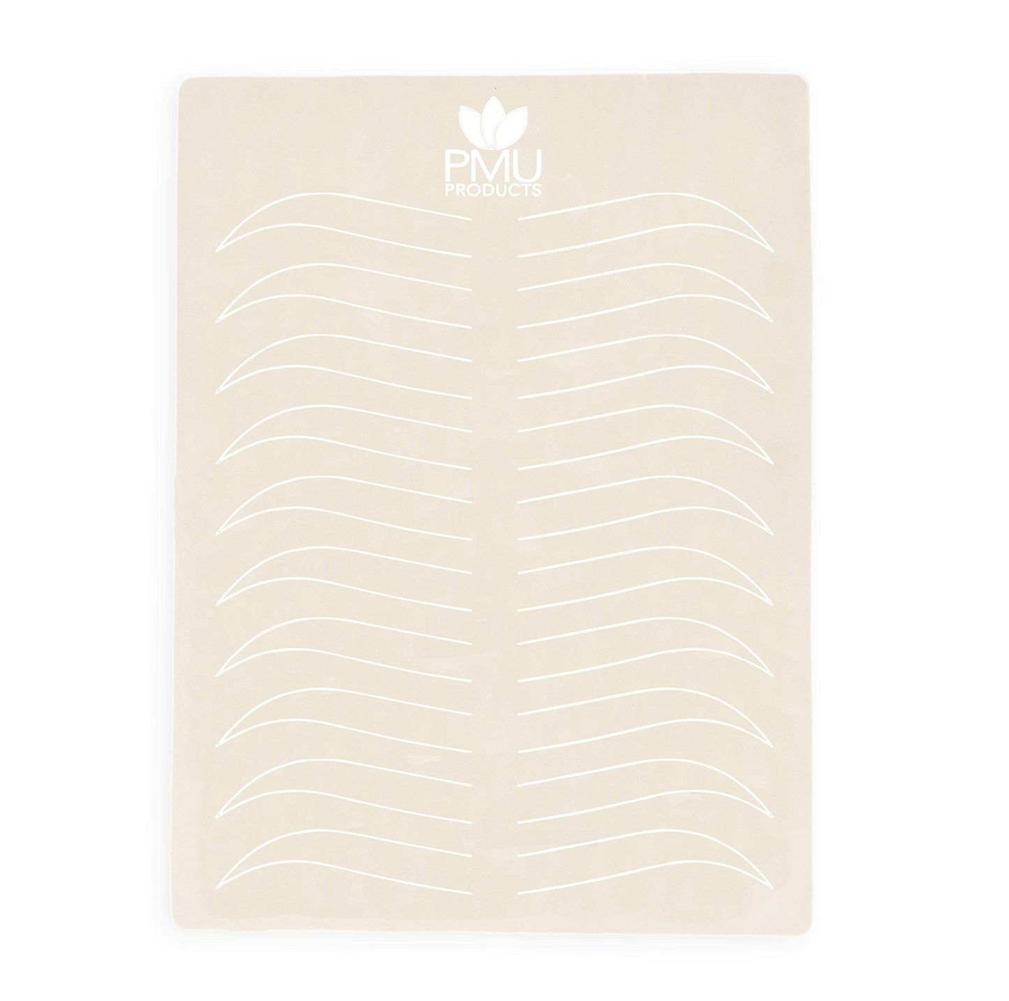 Microblading Practice Skin – 5 Sheets – European Shaped Eyebrow Designs for Cosmetic Tattooing