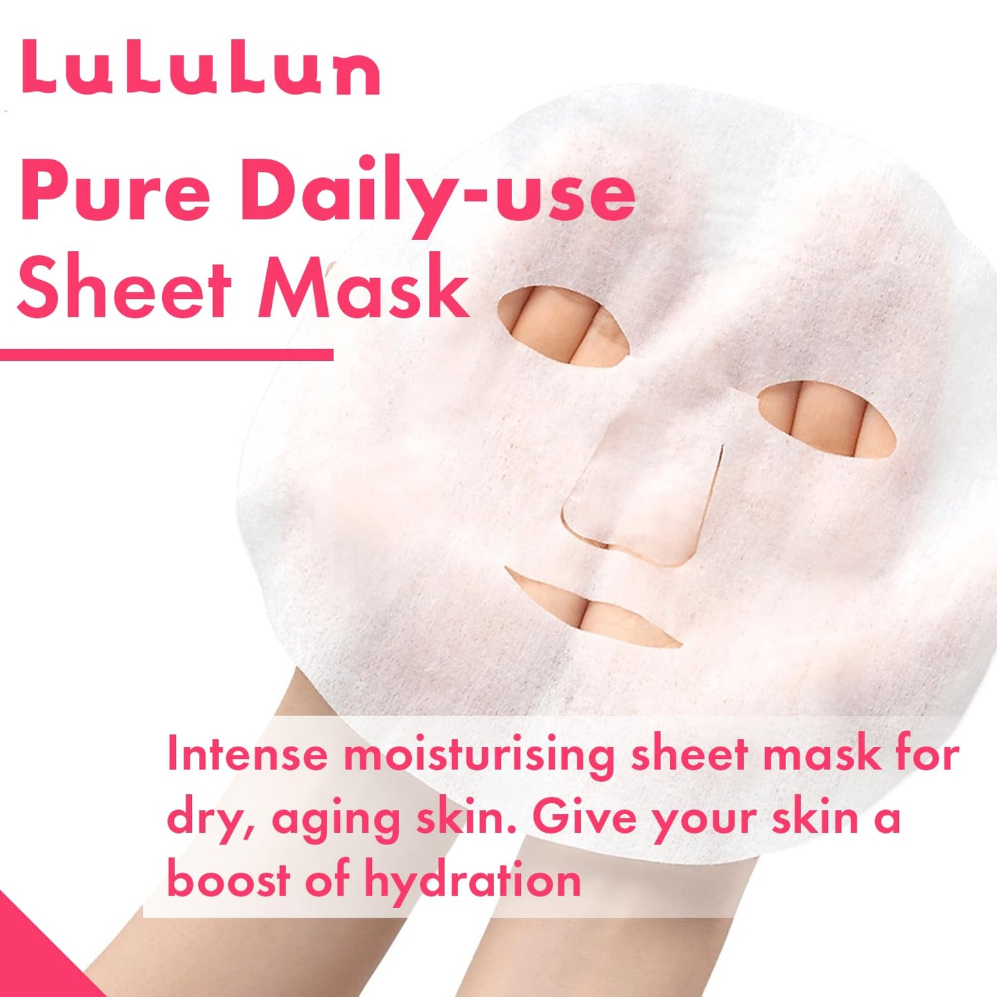 Lululun Anti Aging Face Mask for Women 32 Sheet, Daily Face Mask Skin Care & Moisturizing FACE MASK with Rice Extract, Collagen& Honey, Japanese Face Mask Sheet & Facial Sheet Mask, PRECIOUS MOIST
