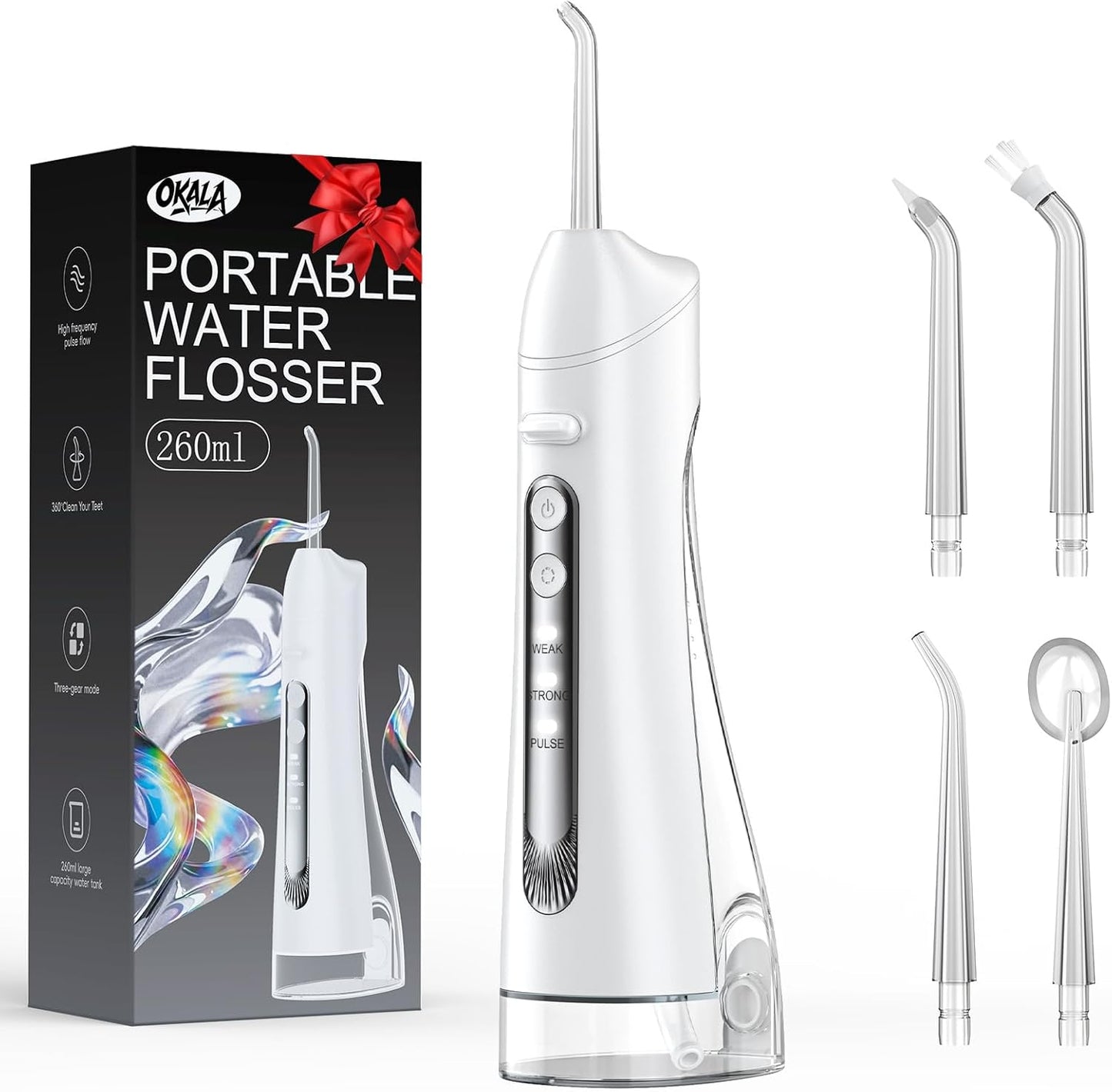 Water Dental Flosser - Professional Teeth Cleaning Device for Home & Travel | Effective Gum Care