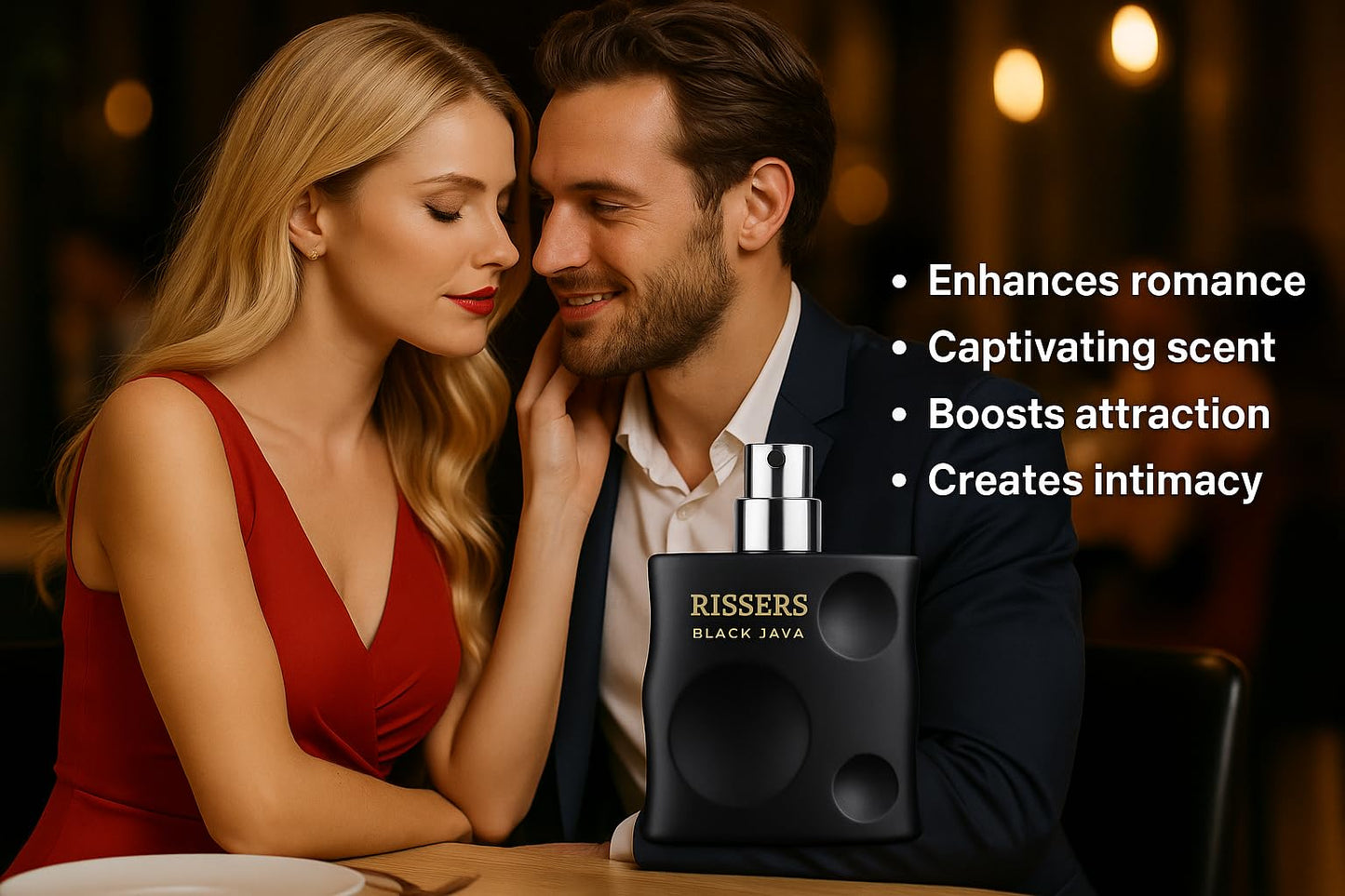 Men's Luxury Perfume in Elegant Matte Black Glass Bottle, Premium Fragrance Cologne for Men (50ml)