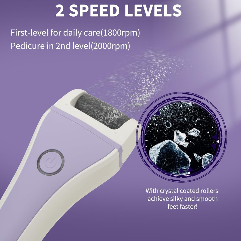 YUMiFiER Electric Callus Remover for feet,Rechargeable Foot File Electronic Pedicure Tools Kit for Calloused Removal, Waterproof Electric Foot Scrubber Duty Feet Care for Heels Dead