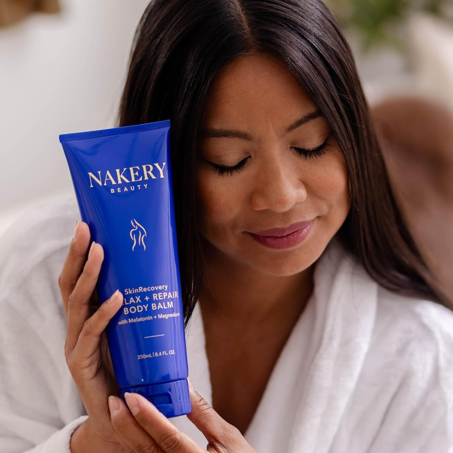 **SkinRecovery Body Balm - Magnesium Melatonin Sleep Lotion with Retinol & SepiLift | Firming Cream for Crepey Skin, 250mL**