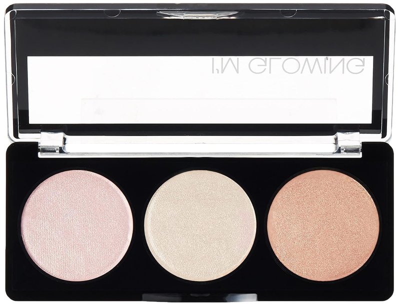 Palladio I'm Glowing Illuminating Highlighting Palette, Glow Bronzer Powder Makeup Set, High Pigmented Shimmery Colors, neutral