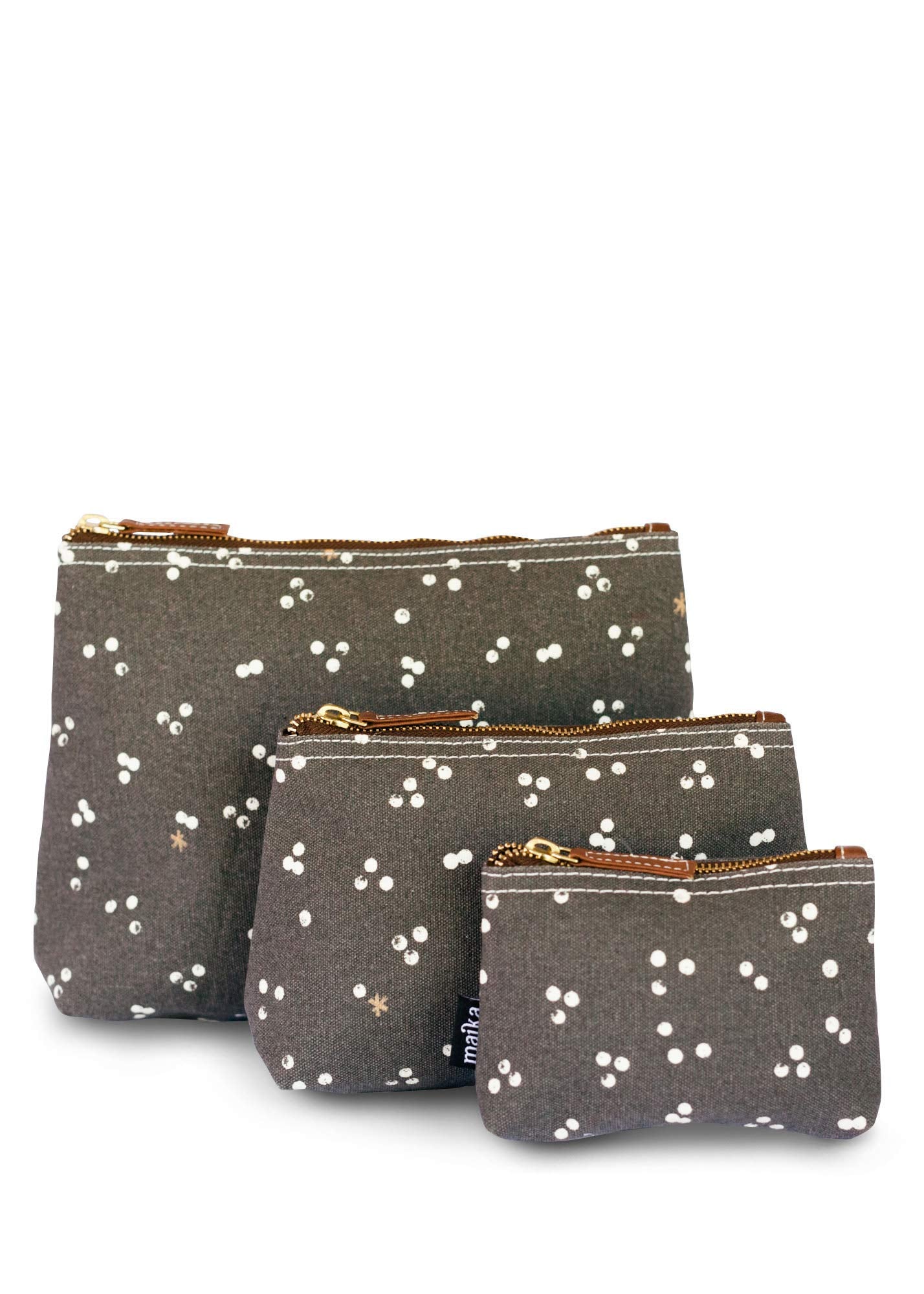 MAIKA Recycled Canvas Large Travel Pouch, Nochi