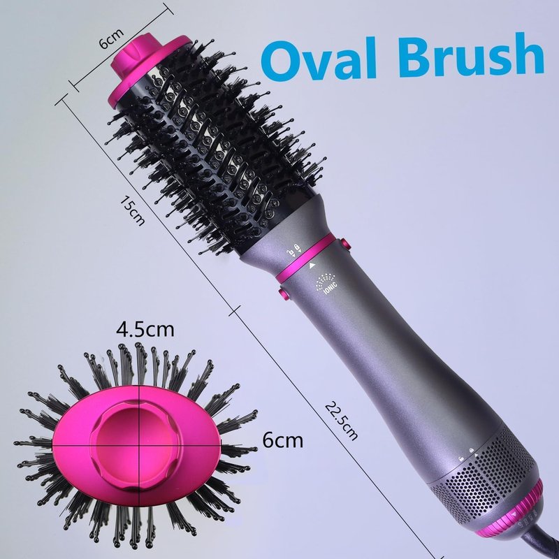 4-in-1 Blow Dryer Brush - Hot Air Styler with Negative Ion Technology for Smooth, Volumized Hair | Salon Quality Finish
