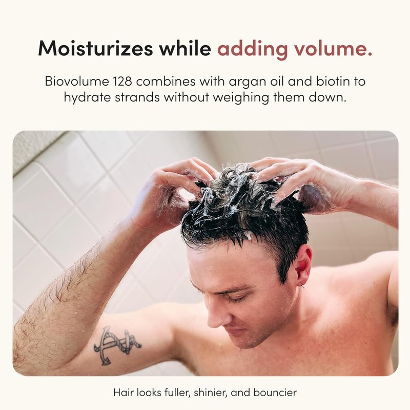 hims Max Volume Conditioner - Biovolume 128, Biotin & Argan Oil - Volumizing & Hydrating Conditioner - Paraben-Free & Sulfate-free - Citrus Spice Scent - 6.4 Fl Oz, 2 Pack