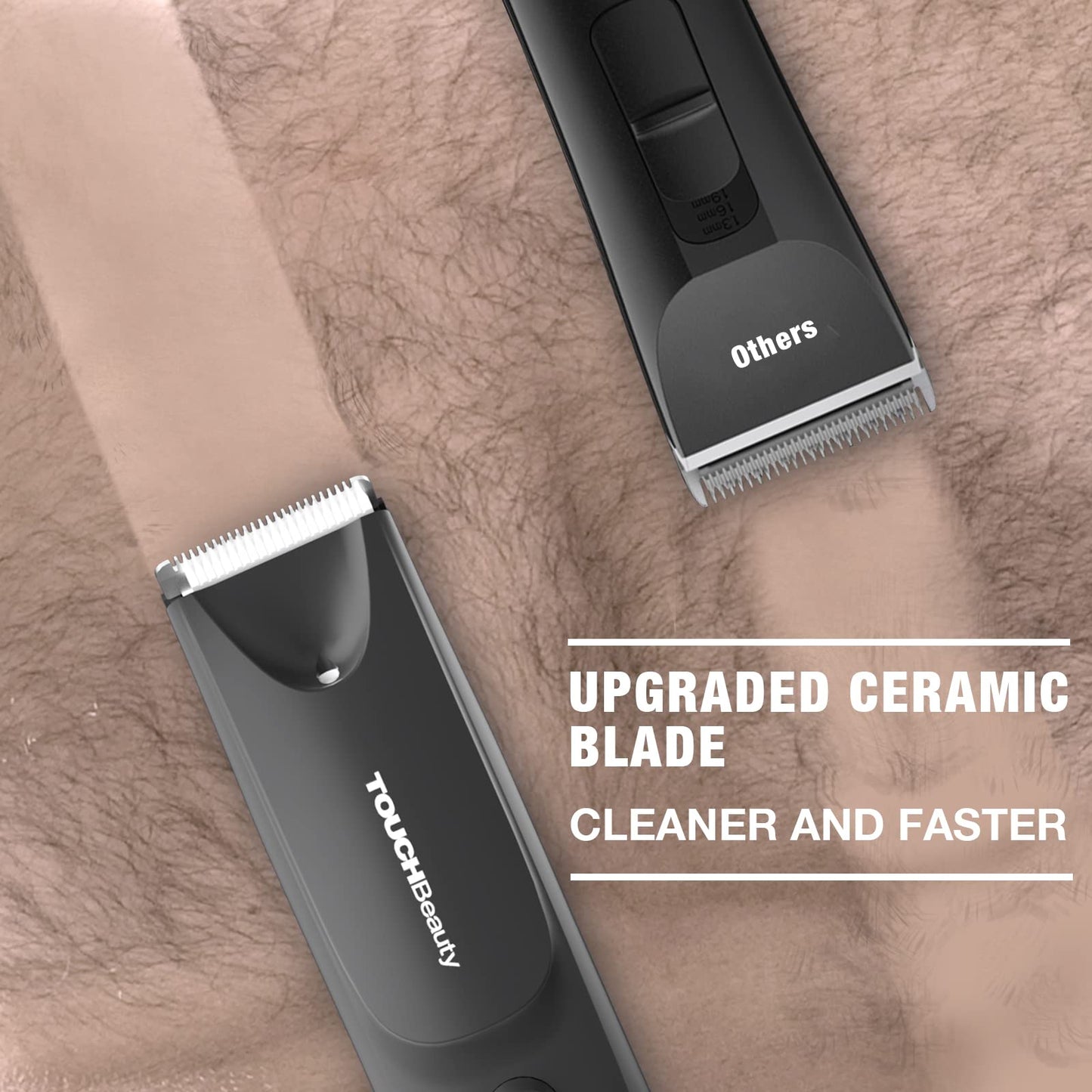TOUCHBeauty Beard Trimmer for Men, Waterproof Electric Razor for Nose, Body, Face & Mustache, Cordless Hair Clippers Shavers Grooming Kit, Gifts for Men Husband Father