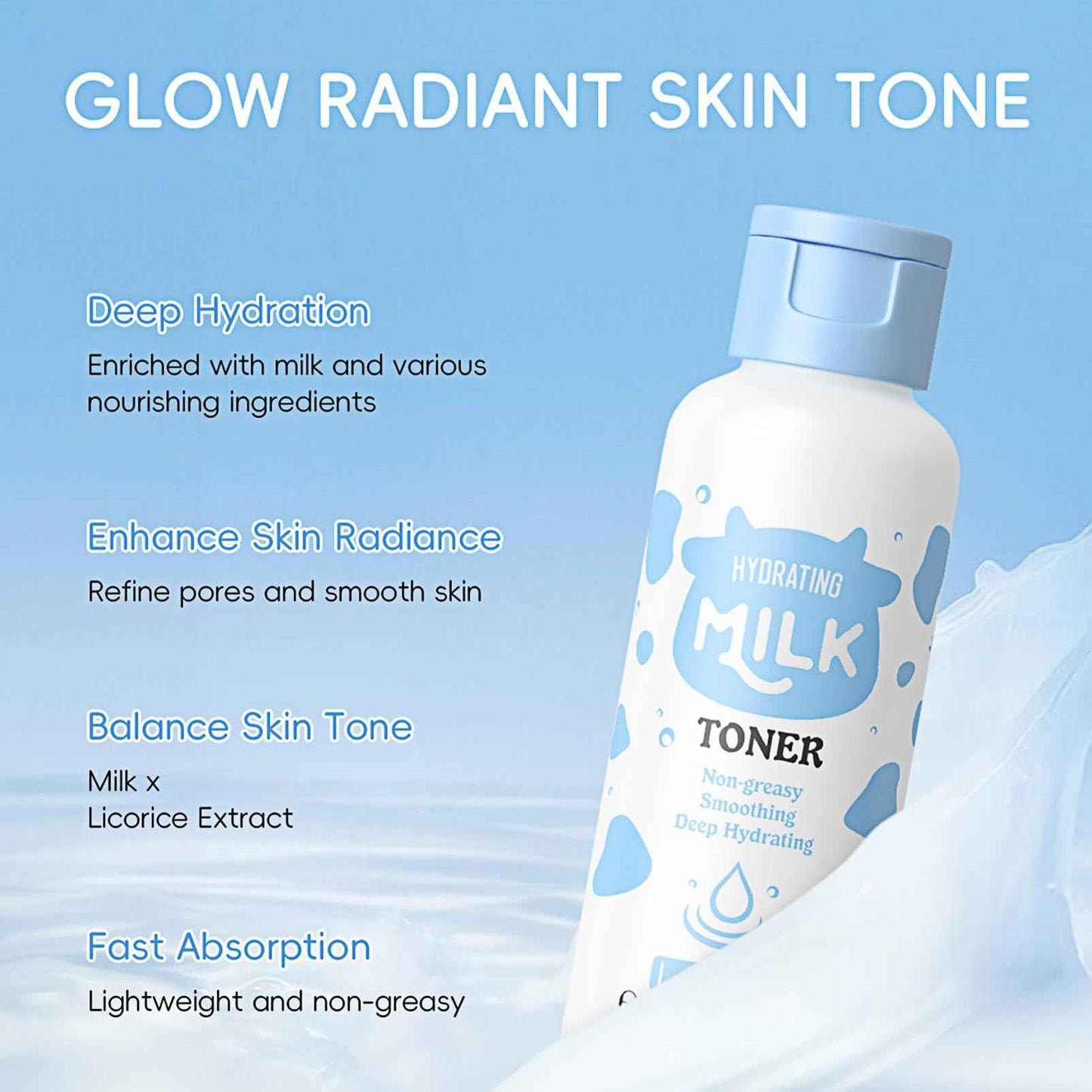 9PCS Milk Skin Care Sets for Women, Kids Skin Care Set for Girls Ages 8-12, Girls Skin Care for Kids Age 8-12, Cleanser,Serum,Cream,Eye Cream,Toner,Masks,Hairband,Brush, Gifts for Teenage girls