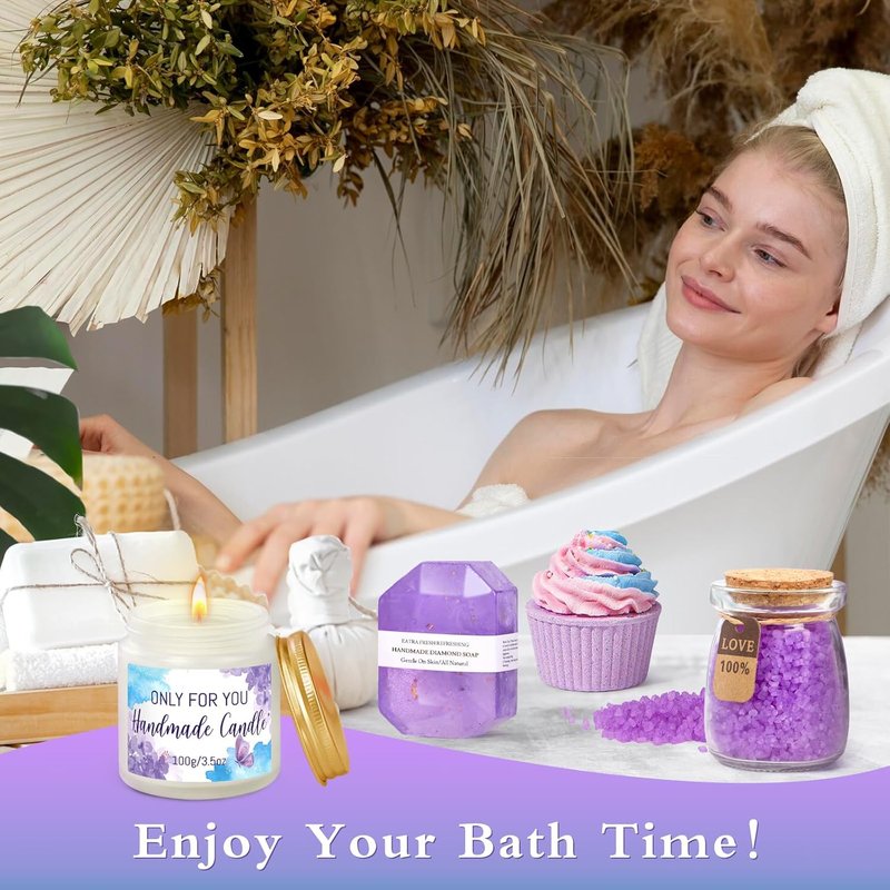 Spa Gift Basket for Women - Unique Birthday & Self-Care Gifts | Relaxing Gift Set for Mom, Sister, Bestie