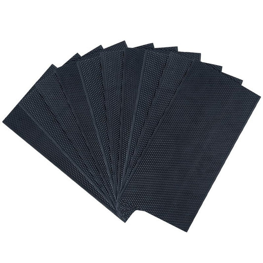 BeeCastle Black Beehive Beeswax Coated Foundation Sheet,Waxed Foundation Sheet, 8-1/2-Inch Deep Foundation for Beehive Deep Frames