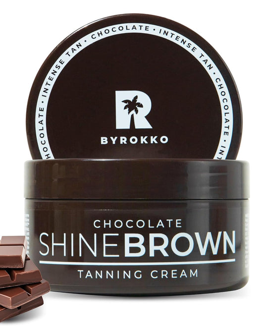 BYROKKO Shine Tan Accelerator Cream - Fast Bronzer for Deep Glow | 6.8 Fl Oz, Indoor/Outdoor Use