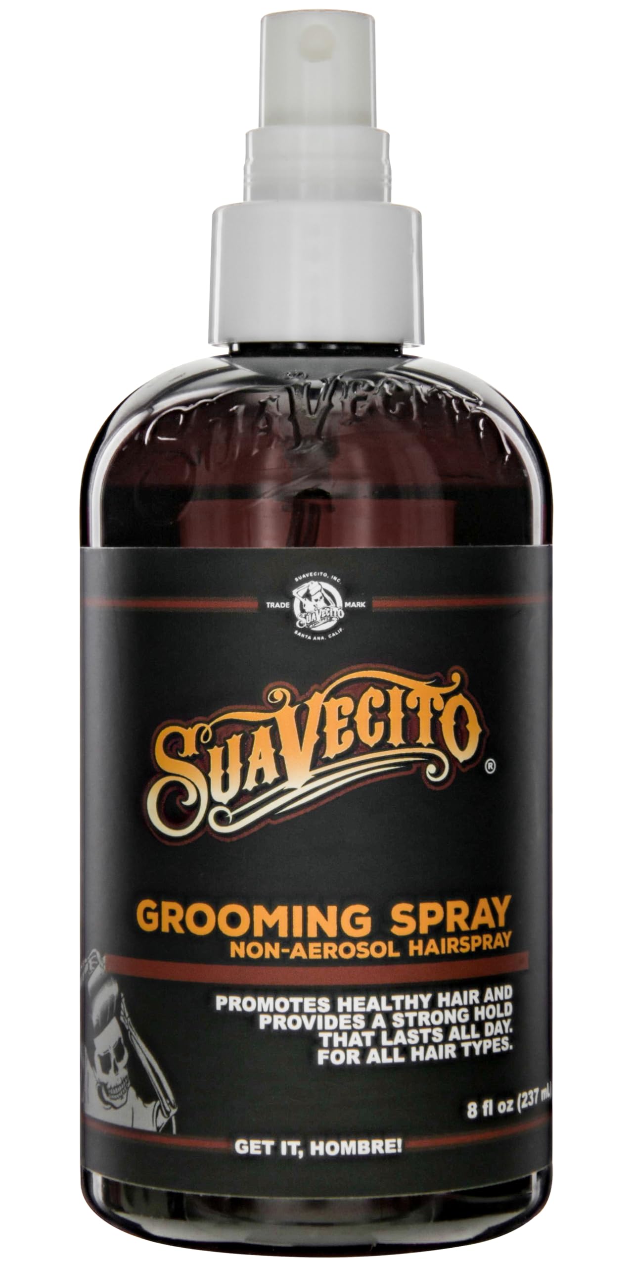 Suavecito Men's 5 PC Hair Kit - Original & Firme (Strong) Hold Medium Shine Pomade, Hair Cream and Grooming Spray, Large Deluxe Comb