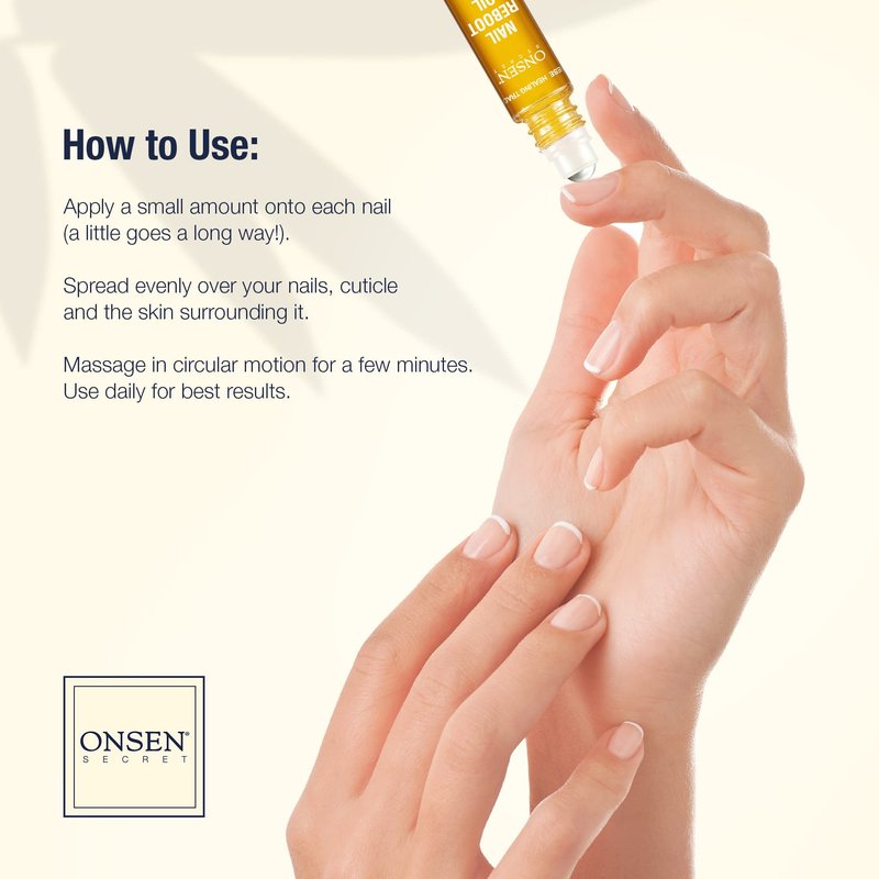 Onsen Secret Japanese Nail Reboot Cuticle Oil Kit | Buffer and Shine Kit w/ Professional File, 3-Way Buffer Block & Free Replacement Pads | Strengthening Combo for Healthy Nails, 1pk