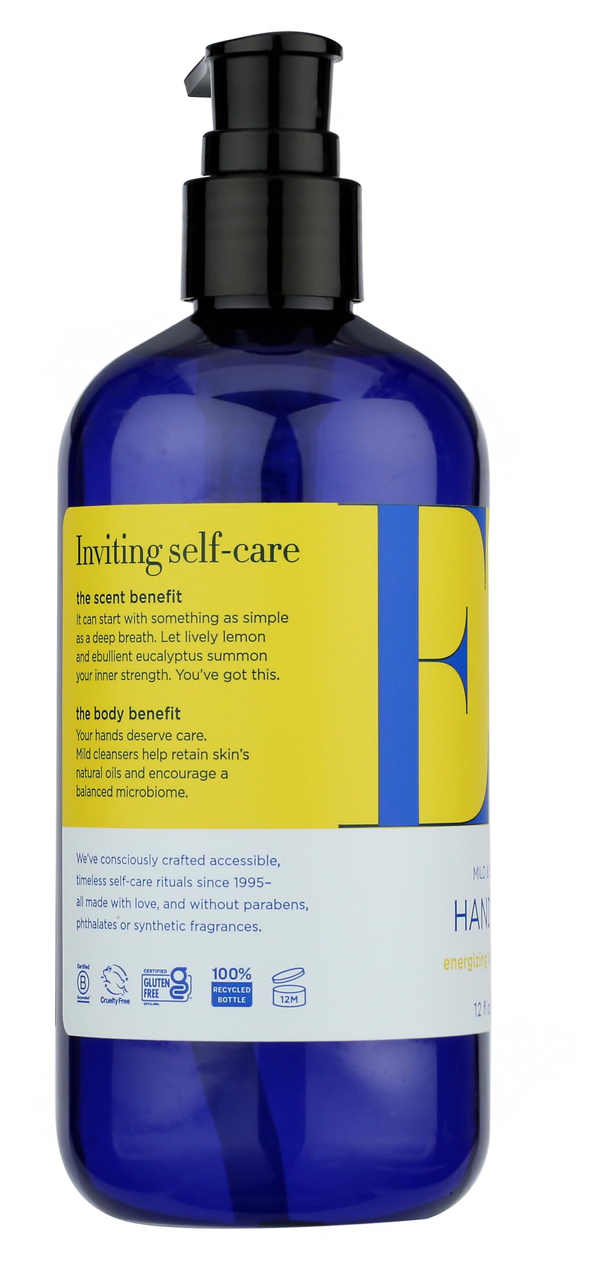 EO, Hand Soap Lemon Eucalyptus, 12 Fl Oz