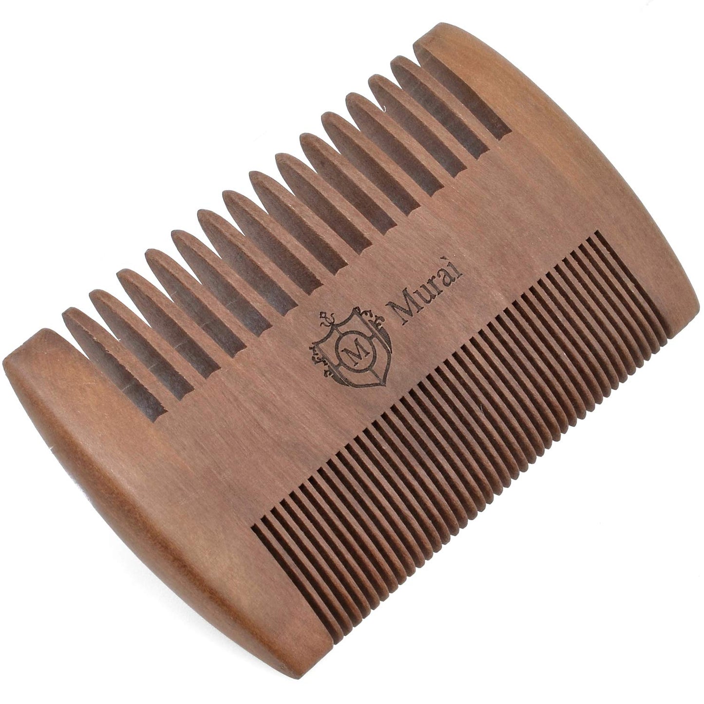 Murai Beard Kit for Men Gift Set Mens Beard Grooming Kit - Military Paddle Hair Brush, Large Handle Beard Brush, Pocket Sized Oval Beard Brush, Wood Beard Comb, and Hairbrush Cleaner