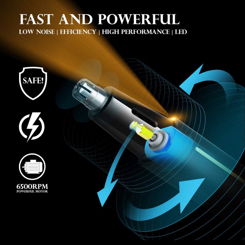 AREYZIN Professional USB Rechargeable Body Hair Trimmer - Waterproof Bikini & Ear/Nose Trimmer for Men & Women