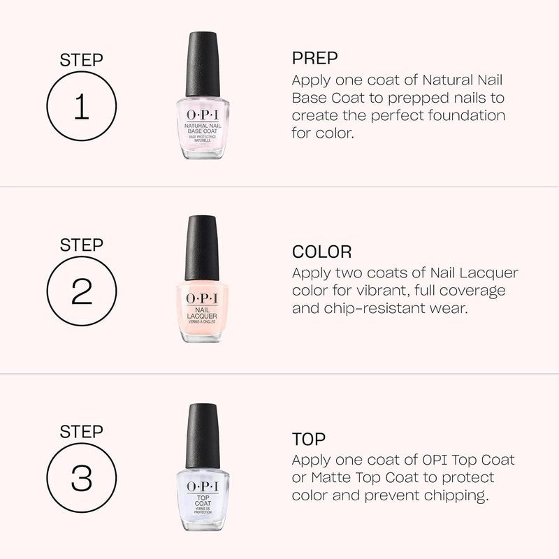OPI Nail Lacquer - Classic Pink & Purple Nail Polish | Crème, Shimmer, Glitter | Fast Drying, 0.5 Fl Oz