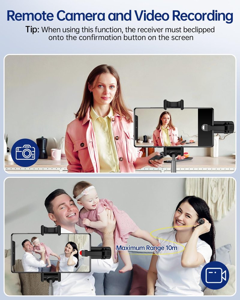 First No Text Blocking Remote Control Page Turner for Kindle Paperwhite,Silent Clicker Page Turner,Kindle Accessories for iPad/Tablets(Just Reading),Camera & Selfie Shutter