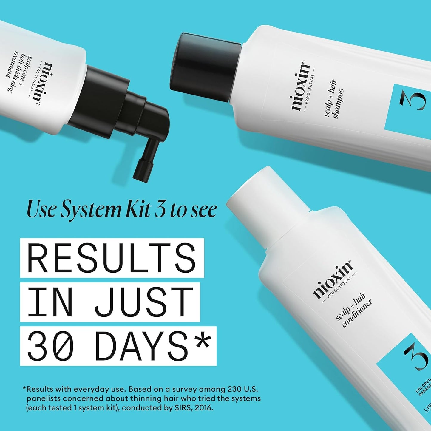 Nioxin System 3 Scalp & Hair Thickening Conditioner - Nourish Colored, Dry & Damaged Hair | Infused with Niacinamide & Biotin | Promotes Vibrant Color & Vitality