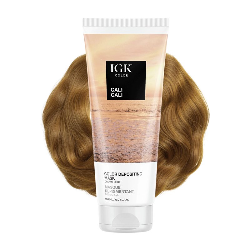 IGK Hair Gloss Toner & Color Depositing Mask | Creamy Beige Semi-Permanent | Vegan + Cruelty Free | Cali Cali