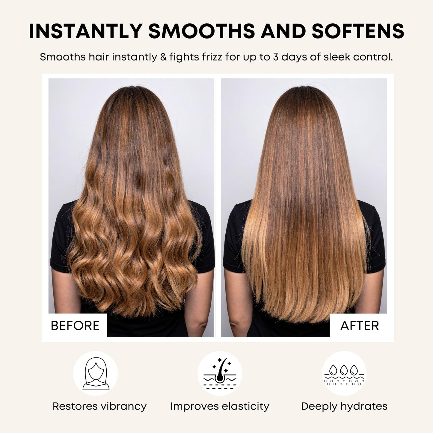 Artègo TOUCH Straight Rules Anti-Frizz Cream (3.4 oz) – Smoothing Leave-In Styling Cream for Sleek, Shiny, Frizz-Free Hair