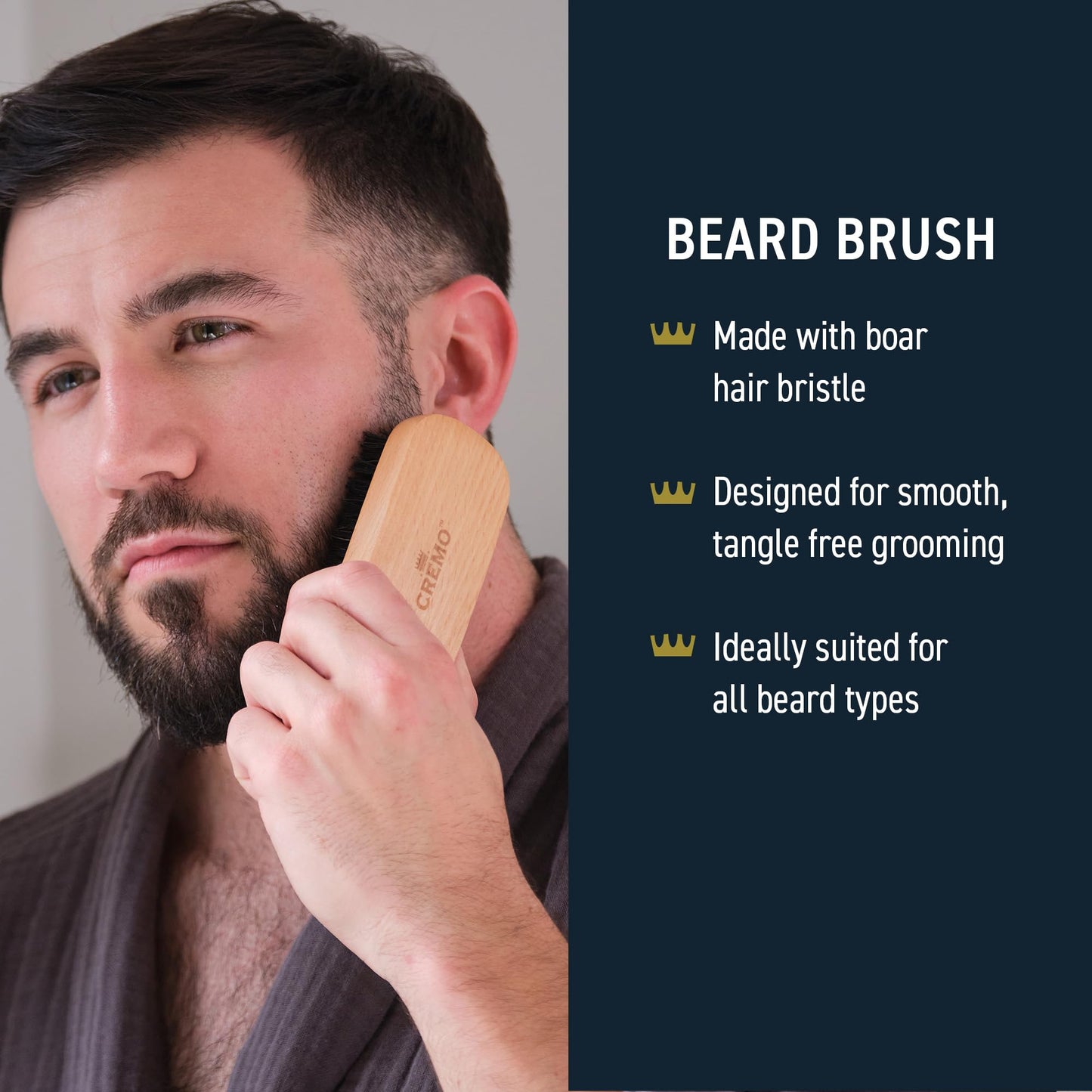 Cremo Palo Santo 2n1 Beard Wash & Softener + Deep Conditioner + Oil + Brush and Shear Set for A Full Beard Regimen