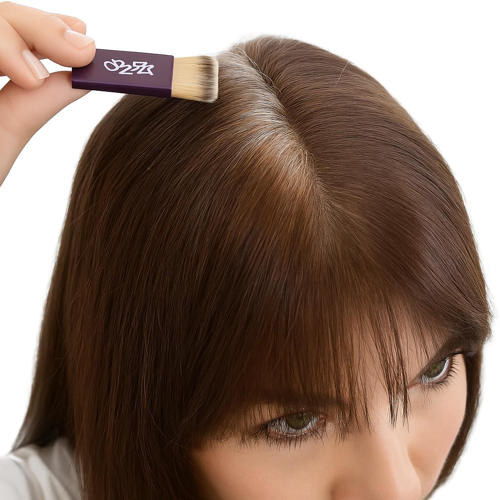 Madison Reed Root Touch Up + Brow Filler, Terra Medium Brown - Instant Gray Coverage, Fills Brows & Thinning Hairlines, Rain/Sweat/Pillow-Proof, Smart 8-Free, Leaping Bunny Certified, 0.13 oz (60 Uses)