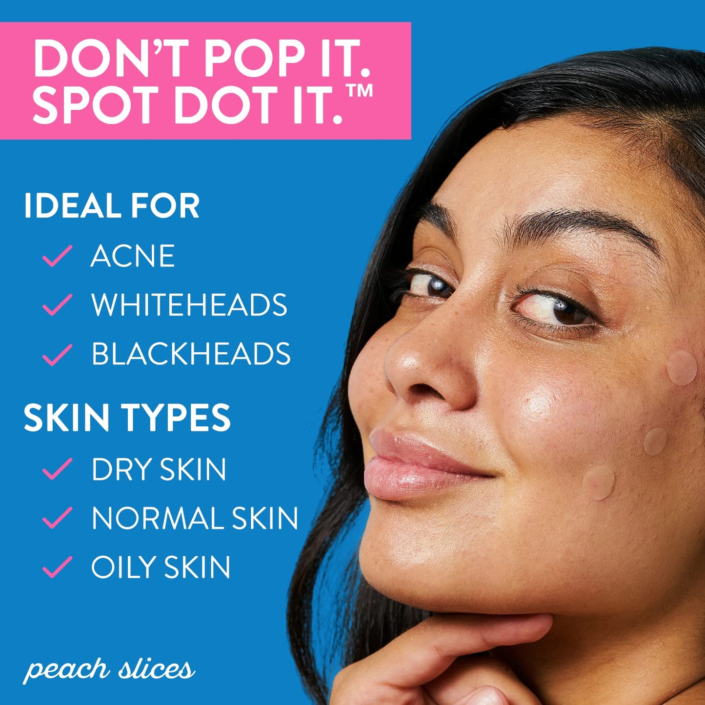 Peach Slices Acne Spot Dots, Deep Blemish and Dark Spot Microdarts Bundle | Vegan & Cruelty-Free Face and Acne Patches