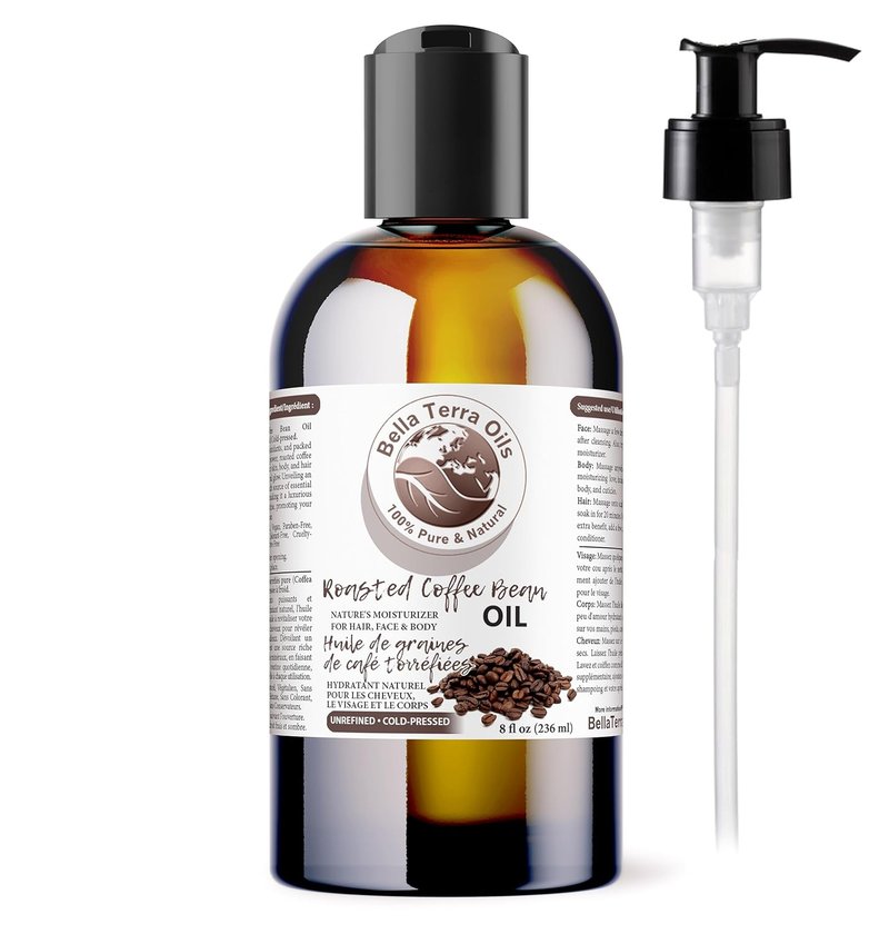 Roasted Bean Oil - Pure Extract Enriched with Fatty Acids | 8 oz Elixir for Skin