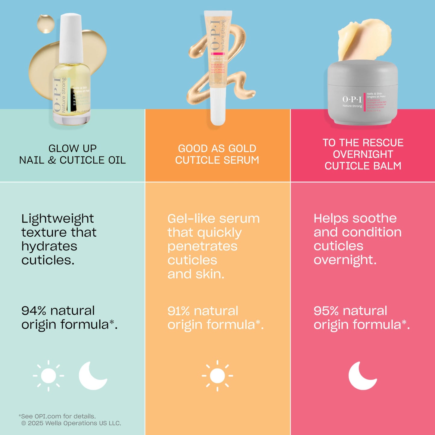 OPI Nature Strong Nails & Skin - Glow Up Nail & Cuticle Oil with Brush | Lightweight, Nourishing Natural Oil Blend Moisturizes Dry Cuticles | Enriched with Vitamin E | 0.5 Fl Oz | 15 mL