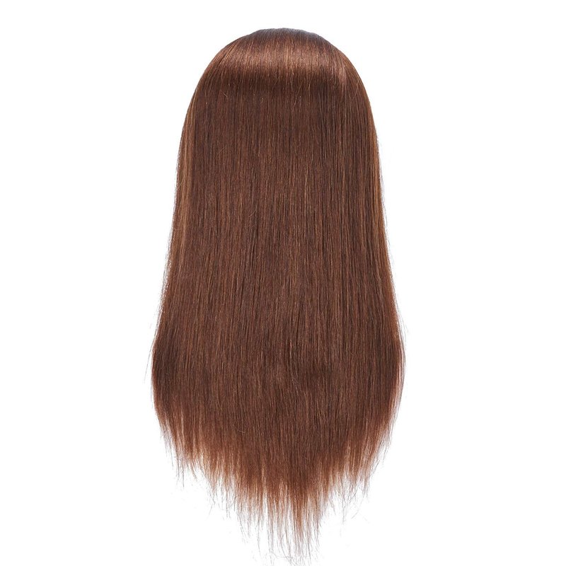 Mannequin Head - 20-22'' Human Hair Styling Training Head for Cosmetology Practice | Includes Stand