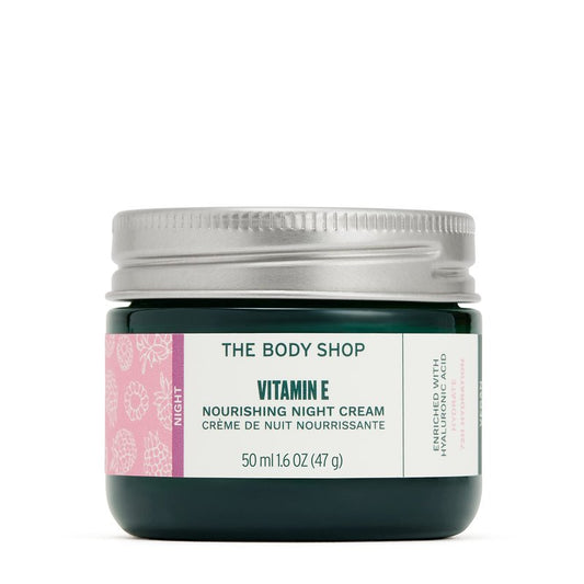 The Body Shop Vitamin E Night Cream – Fast Absorbing – Hydrates, Moisturizes and Protects – For All Skin Types – 1.67 oz