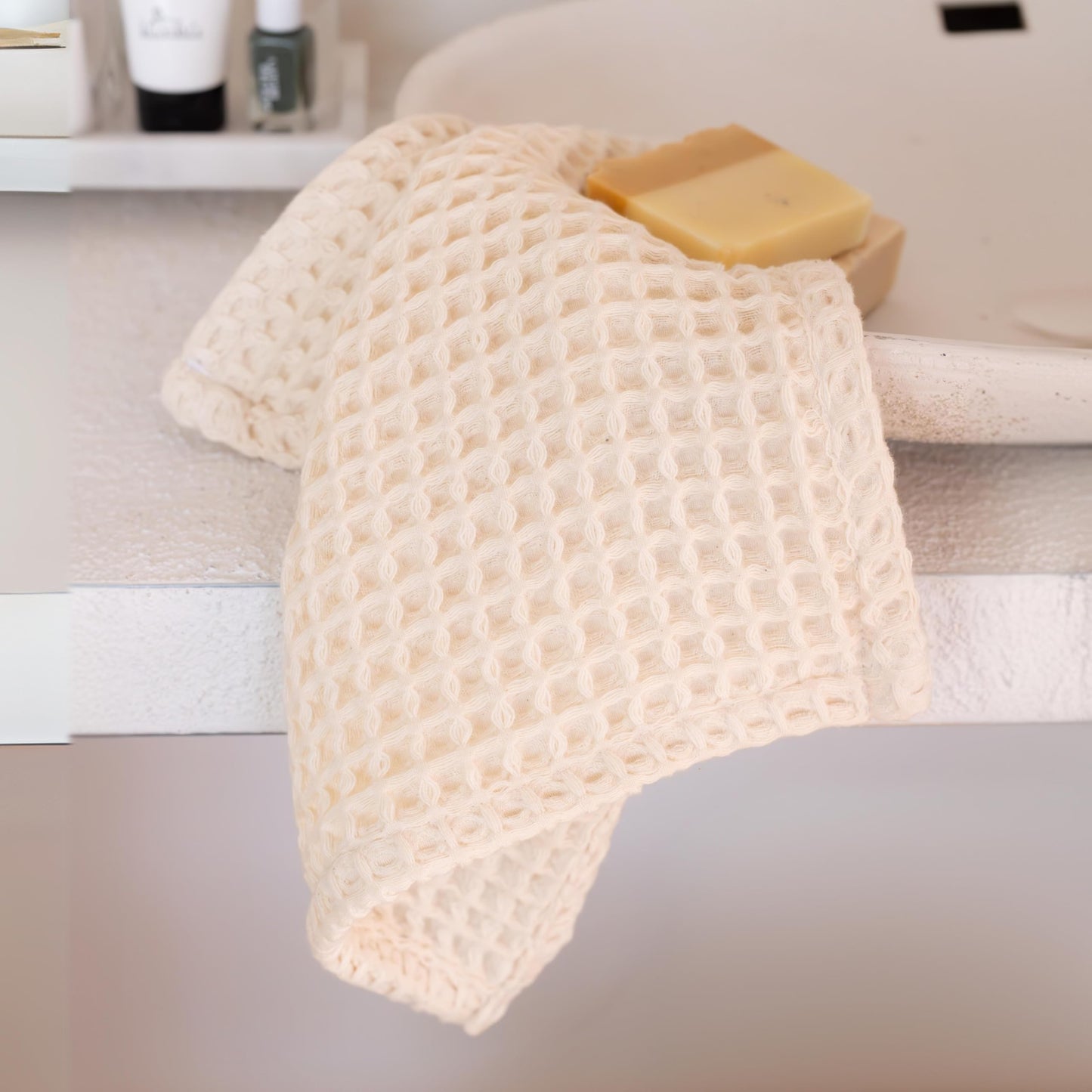 Viva Maison Premium 100% Turkish Cotton Wash Cloths & Face Towels Pack of 8, Luxury Turkish Waffle Washcloth Ideal for Bath, Makeup, Kitchen (Dark Red, Set of 8 Washcloths)