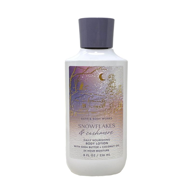 Bath and Body Works Gift Set of 10 oz Shower Gel and 8 oz Lotion (Snowflakes & Cashmere) (BB87462390)