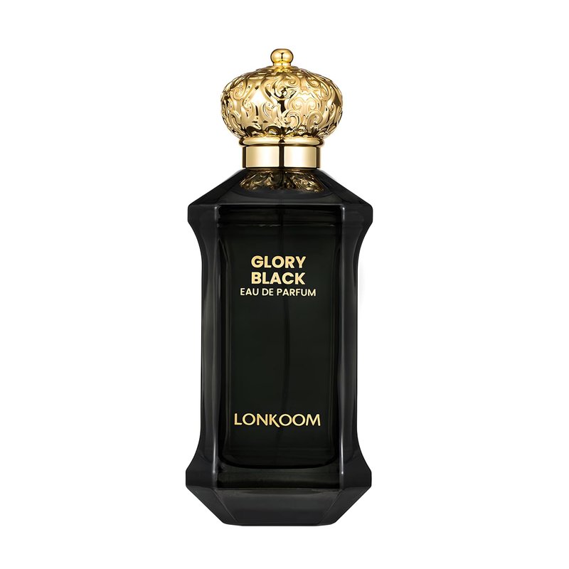 Lonkoom Glory Black Perfume for Men - Long-Lasting Woody Spicy Fragrance | 3.4 Fl Oz (100ml)