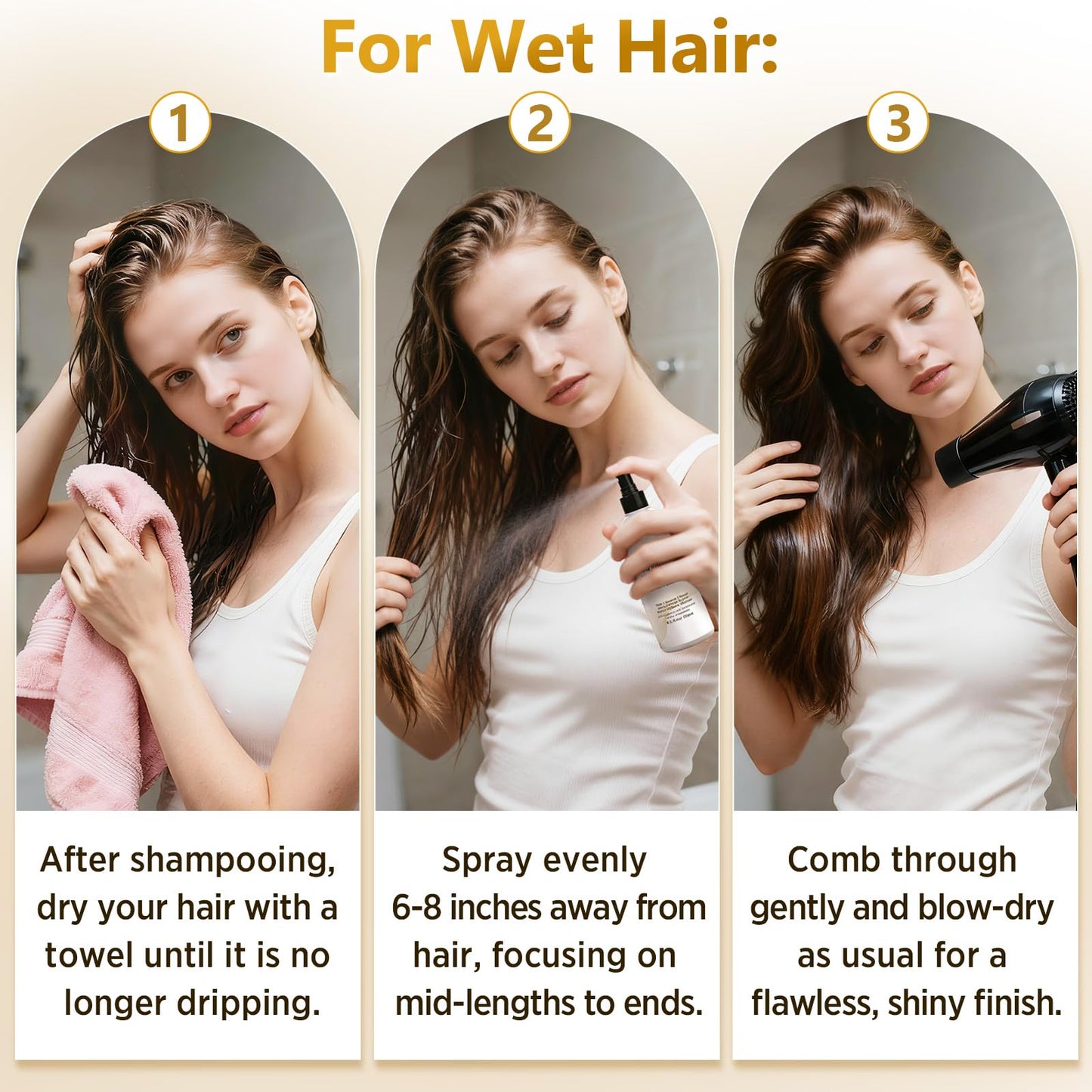 BELEZALIB Hair Texture Spray for Women, Volume Spray Adds Body, Shine & Heat Protection for Thin and Fine Hair, Lightweight, Fine Mist with Camellia Seed Oil + Keratin, 8.5 oz
