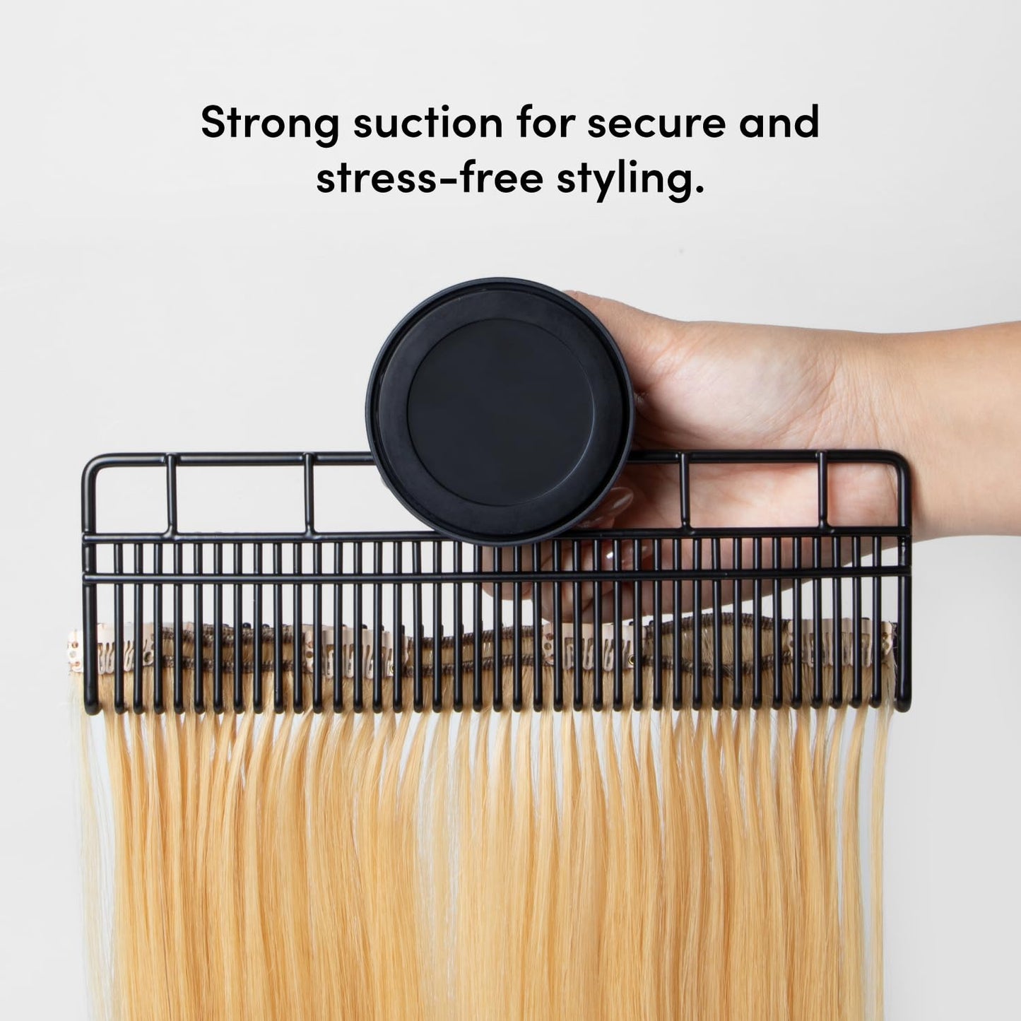 Style Mate XL by The Hair Shop, Hair Extension Styling Holder, 4-in-1 Stores, Washes, Styles, and Secures Hair Extensions, For Clip-ins, Halos, Wefts (XL)