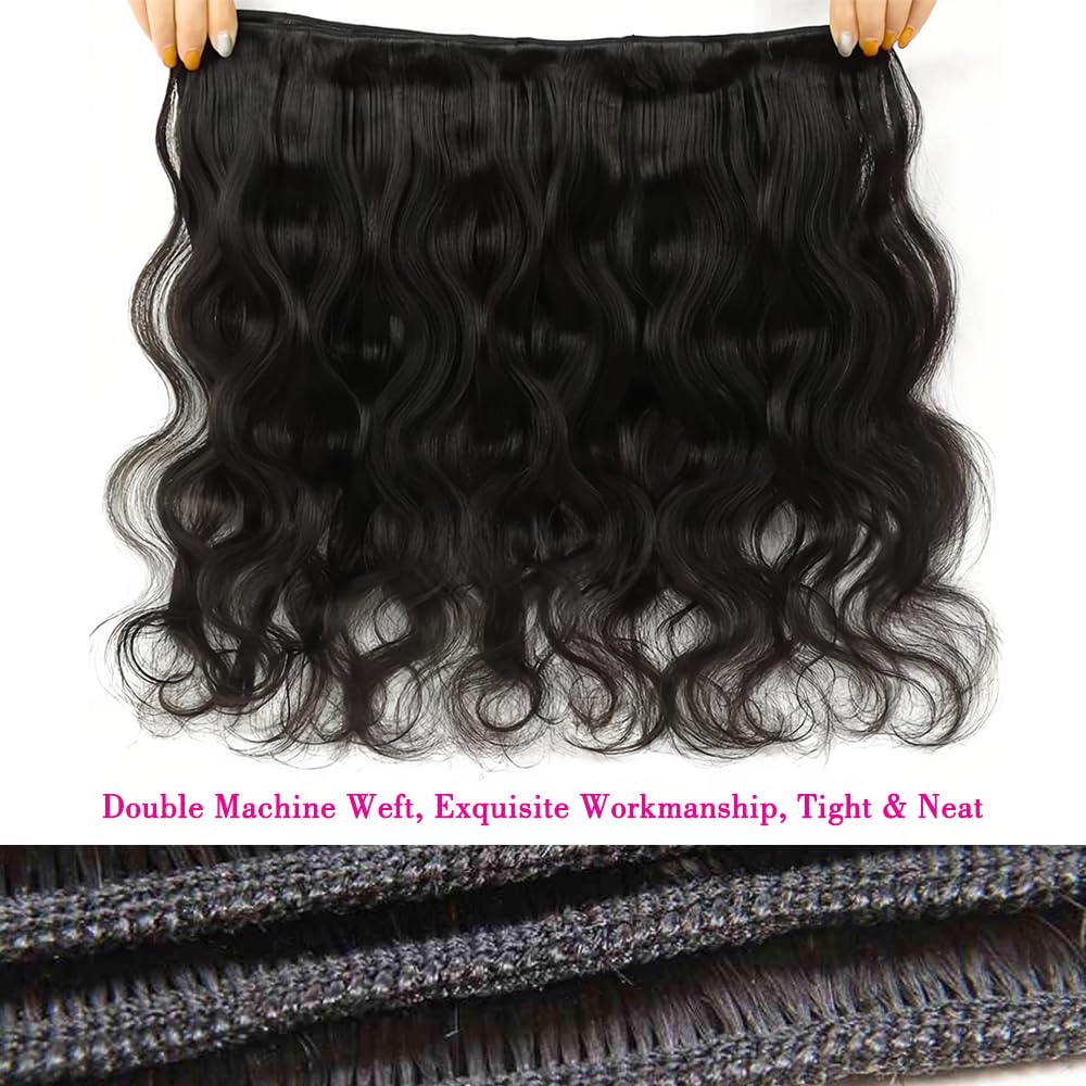 12A Human Hair Bundles 16 Inch Body Wave Bundles Human Hair Extensions 100g