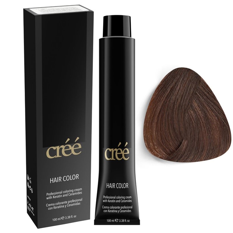 Cree Professional 6.89 - Caramel Permanent Hair Color - Long Lasting, Rich Vibrant - Gray Coverage 100ml - 3.4 fl.oz.